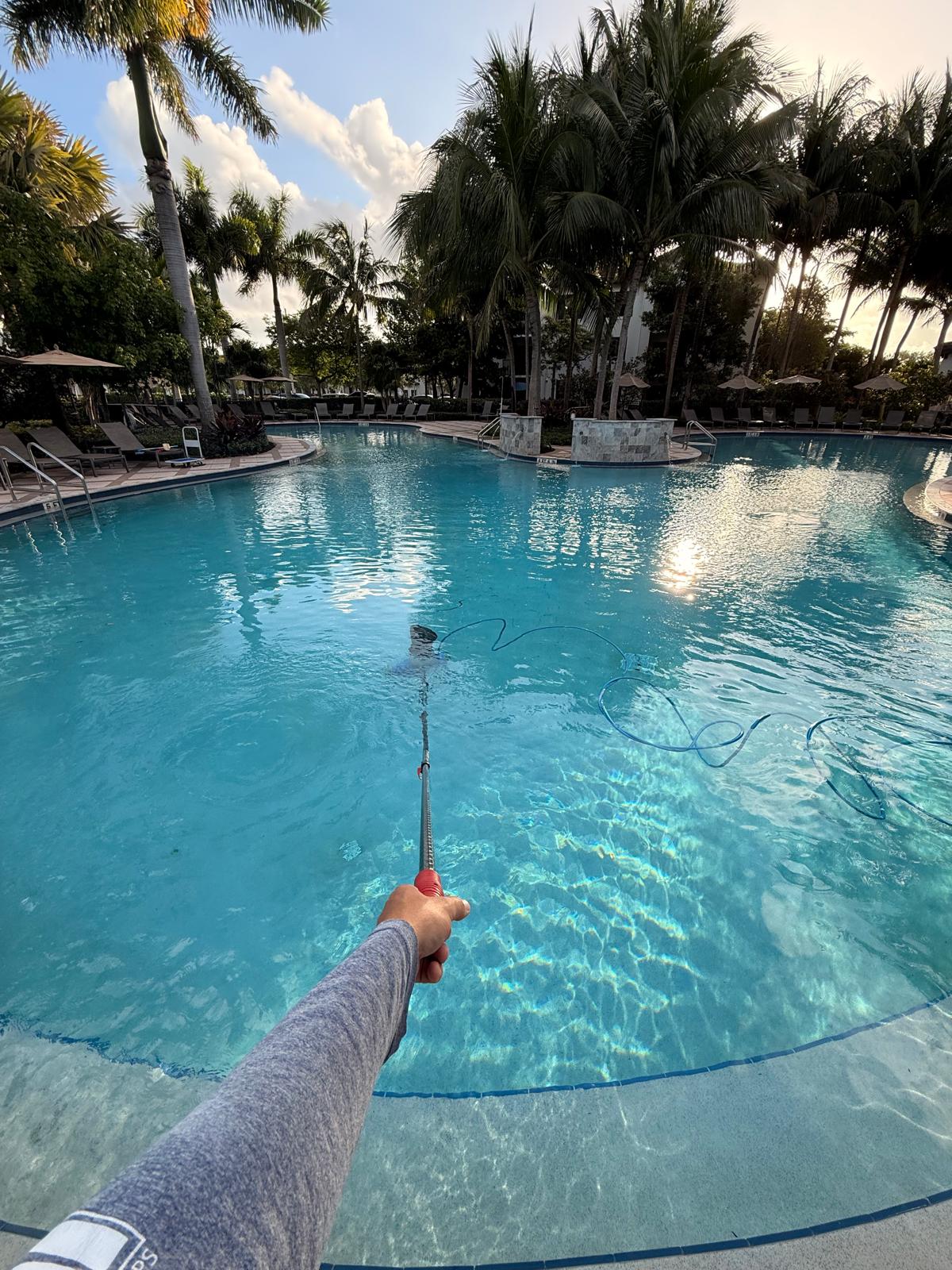 Residential pool deep clean
